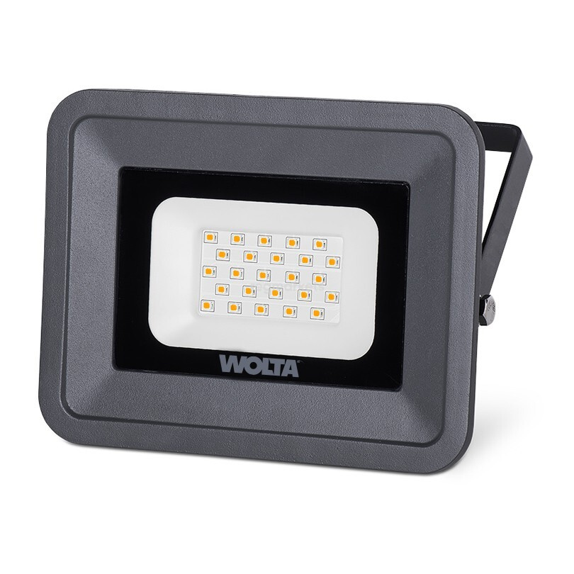 Светодиодный прожектор WOLTA WFLY-20W/06 20Вт 3000K IP65 1800лм серый 1/20