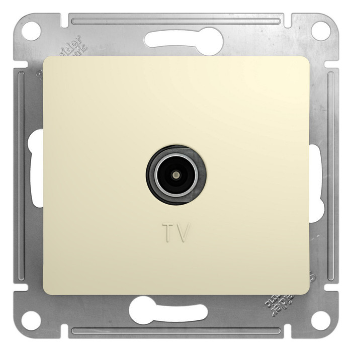 Розетка TV оконечная бежевый  Glossa Schneider Electric