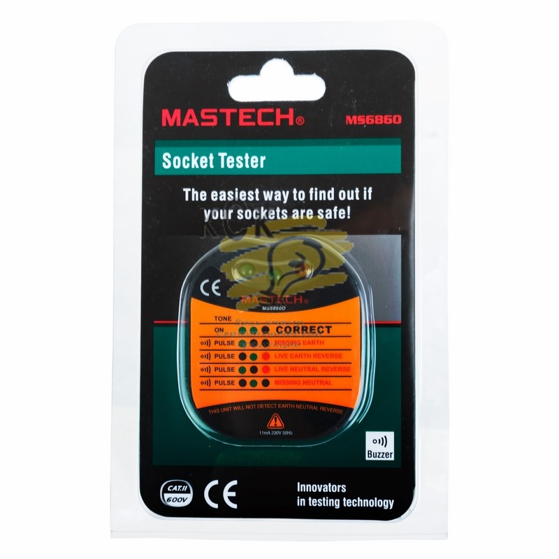 Тестер розеток MS6860D MASTECH
