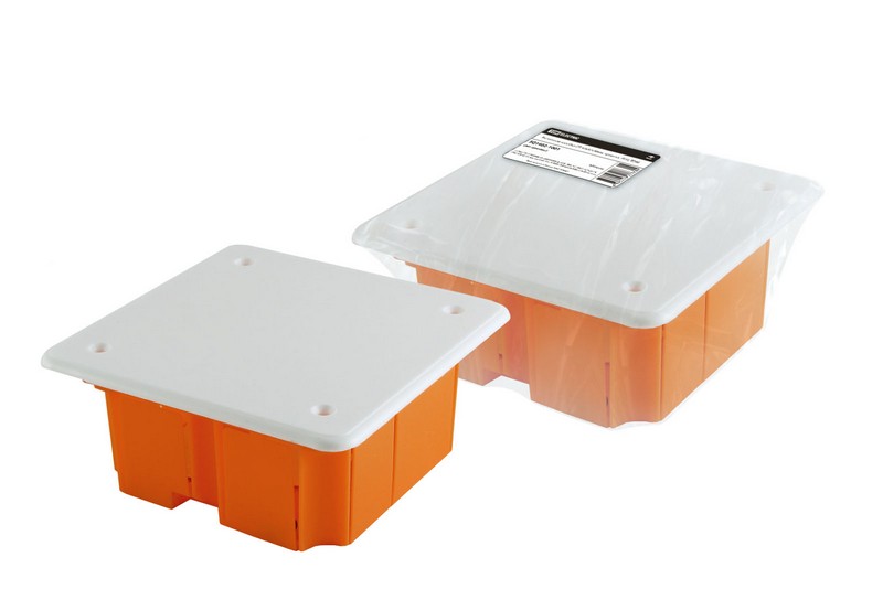 Распаячная коробка СП 92х92х40мм, крышка, IP20, TDM