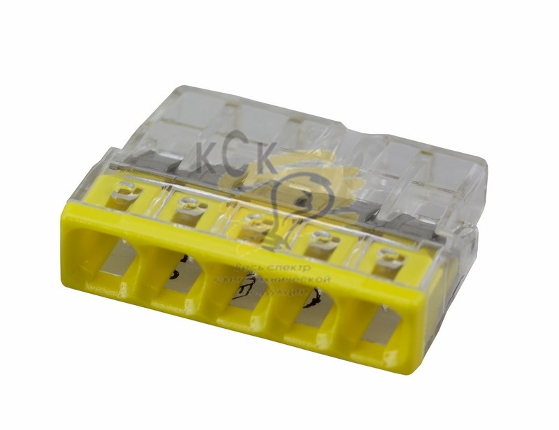 2273-205 Экспресс-клемма 5-проводная до 2,5 мм, (100 шт./уп.) WAGO