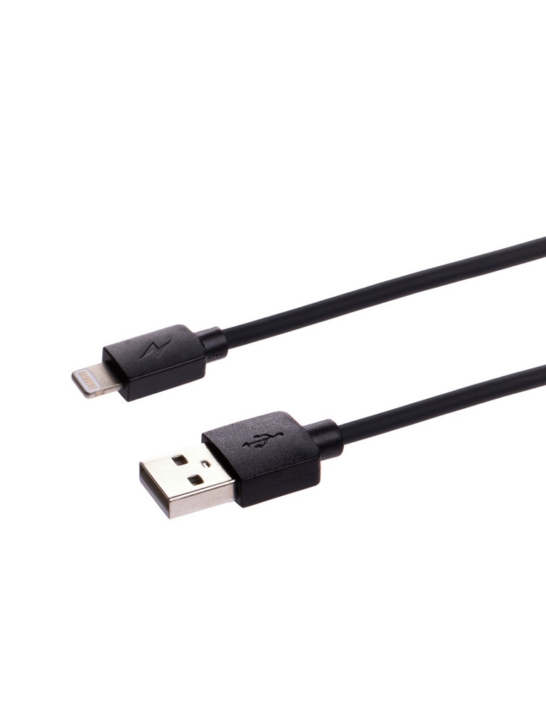 Дата-кабель, ДК 3, USB - Lightning, 1 м, черный, TDM