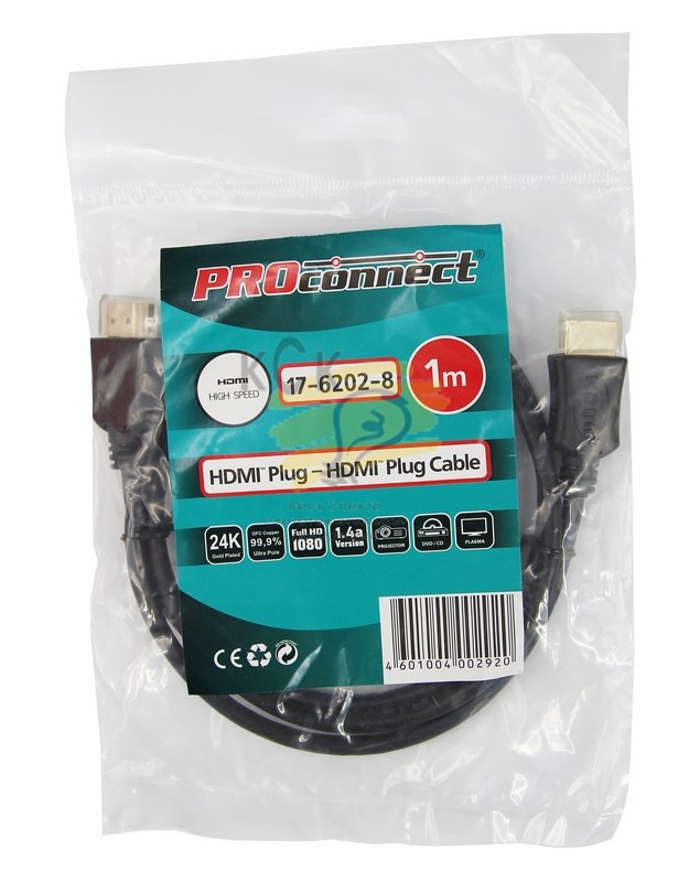 Кабель HDMI – HDMI 1.4, 1м PROconnect