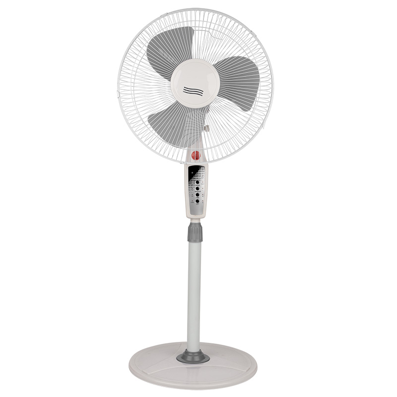 Вентилятор напольный с пультом и таймером DX-1608R 40 Вт, 220V, белый/черный DUX